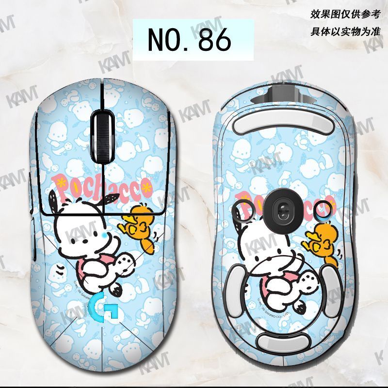 SANRIO Kam ฟิล์มสติกเกอร์ ป้องกันรอยขีดข่วน ดูดซับเหงื่อ ลายการ์ตูนหนู ซานริโอ้ สําหรับ Logitech G Pro X