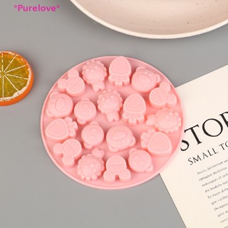 Purelove&gt; ใหม่ เครื่องทําโดนัท ผลไม้ ซิลิโคน ขนาดเล็ก DIY สําหรับทําเบเกอรี่ ขนมหวาน คุกกี้ ห้องครัว