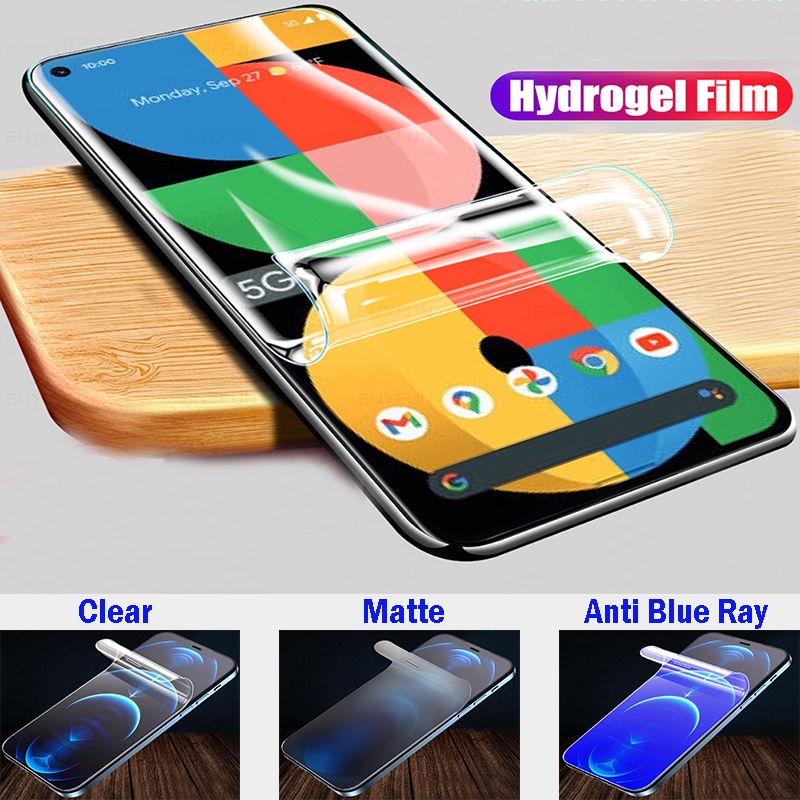 สําหรับ Google Pixel 7A 6A 4A 5A 5G 6 7 Pro 3 3A 4 XL 3XL 3AXL 4XL ฝาครอบป้องกันหน้าจอ Matte HD Clear Anti-Bluelight Anti-Fingerprint Hydrogel ฟิล์ม