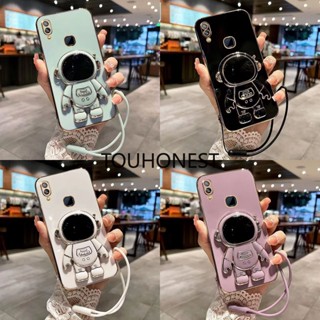 เคส Vivo Y93 เคส Vivo Y95 เคส Vivo Y91 เคส Vivo Y85 Case Vivo Y91i Case Vivo Y91C V9 Casing Vivo V11 Pro Case Vivo Y91D Y1S Case Vivo Y93S Case Fashion Silicone Cute Cool Anime Astronaut Stand Phone Cover Cassing Case With Rope TG แฟชั่น ซิลิโคน