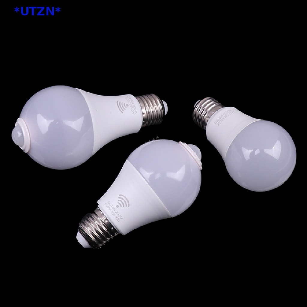 Utzn> ใหม่ หลอดไฟ LED E27 PIR เซนเซอร์จับการเคลื่อนไหว 5W 9W 15W พร้อมเซนเซอร์จับการเคลื่อนไหว