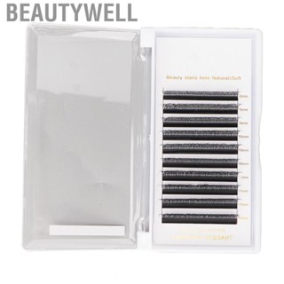 Beautywell D Curl Lash Extensions  0.07mm Thickness 6D Eyelash Extensions Orderly Arranged 10 Rows  for Home Use