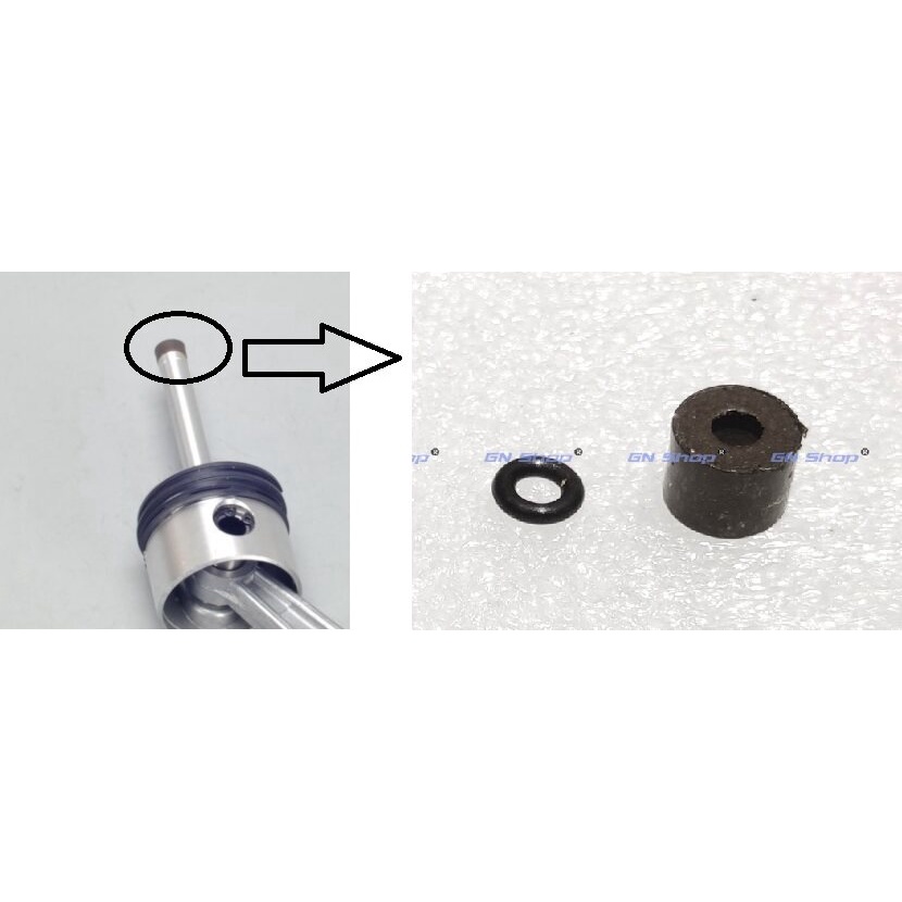 ยางหัวสูบ พร้อมโอริง (สำหรับเปลี่ยน ปั้มลมแรงดันสูง )