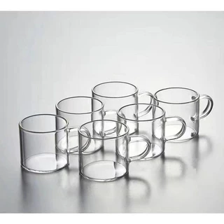 หนาสูง Borosilicate ทนความร้อนแก้วแบนใสถ้วยชาขนาดเล็ก TT336