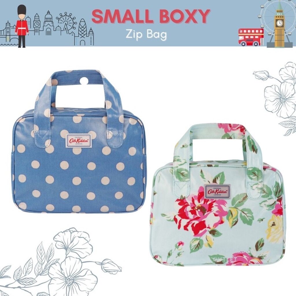 Small Boxy zip bag กระเป๋าเล็กขนาดพกพา Cath Kidston ของแท้