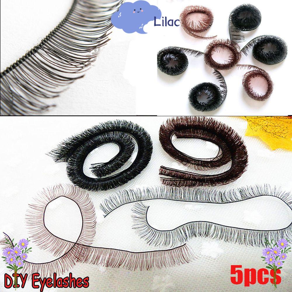 【มีในสต็อกทั้งหมด】LIAC1  20 ซม.ขนตาปลอมสำหรับตุ๊กตาเด็ก DIY อุปกรณ์เสริมสีดำสีน้ำตาล Tawny 3 สี