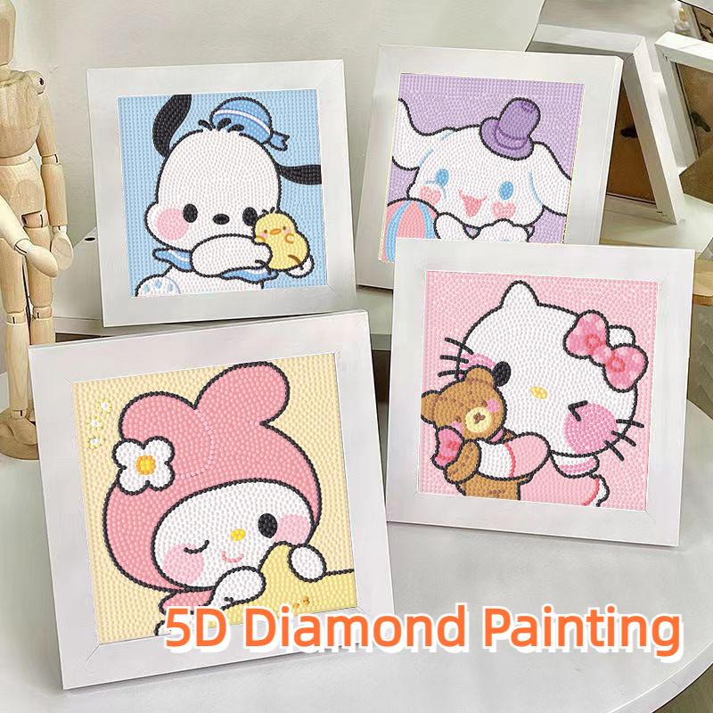 ชุดงานจิตรกรรมเม็ดบีด ทรงเพชร 5D ลายการ์ตูนน่ารัก 18 ซม. แฮนด์เมด DIY สําหรับผู้ใหญ่ และเด็ก ของขวัญวันเกิด