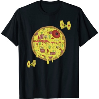 HUEเสื้อยืดแขนสั้น พิมพ์ลายการ์ตูน Star Wars Death Star Pizza แฟชั่นสําหรับเด็กผู้ชาย และผู้หญิง นําเข้า 1 2 3 4 5 6 7 8