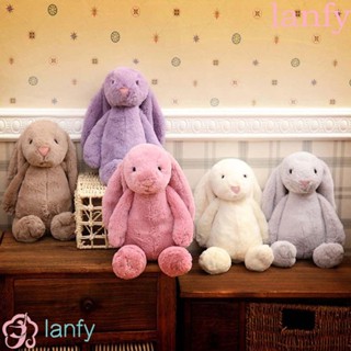 LANFY Cute Long-eared Rabbit Plush Doll Comfort Animals Stuffed Toy Bonnie Rabbit Doll 30CM Shy Children Gift Kids Rabbit Doll Net Red Bunny Doll/Multicolor