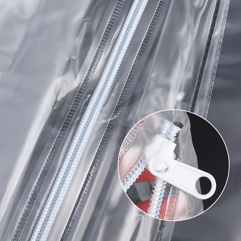 ถุงซิป PVC ใส กันฝุ่น ขนาดใหญ่ จุของได้เยอะ สําหรับใส่จัดเก็บเสื้อผ้า ผ้าห่ม ใช้ในบ้าน - รูปที่ 5