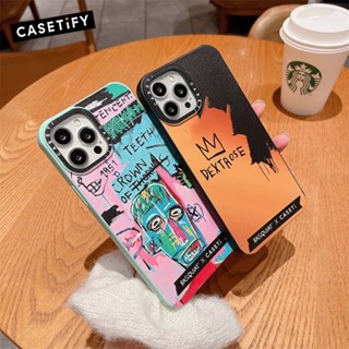 Casetify X BASQUIAT เคสโทรศัพท์มือถือ กันกระแทก สําหรับ IPhone 11 12 13 14 Pro Max 14 Pro Max 13 Pro 12