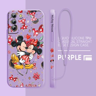 เคสโทรศัพท์มือถือ ซิลิโคนนิ่ม ขอบตรง พร้อมสายคล้อง สําหรับ OPPO A5s A7 A12 A3s A5 A12E A33 A15 A15s A16 A16K A37 A59