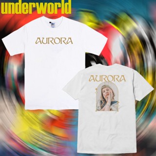 POPULAR QZT-Shirtเสื้อยืด พิมพ์ลาย Aurora With Sei Selina สไตล์วินเทจ S-5XL