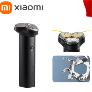 2023 XIAOMI MIJIA เครื่องโกนหนวดไฟฟ้า S300 แบบพกพา มีดโกน ยืดหยุ่น 3 หัว โกนหนวด IPX7 กันน้ํา ล้างทําความสะอาดได้ เครื่องตัดเครา ไตรเมอร์