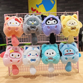 พวงกุญแจ จี้ตุ๊กตา Sanrio Kuromi Cinnamoroll Melody Pom Pom Purin Pochacco น่ารัก ขนาด 15 ซม. (8)