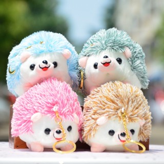 ตุ๊กตาการ์ตูนเม่นน้อยน่ารัก ผ้ากํามะหยี่ขนนิ่ม ขนาดเล็ก สําหรับแขวนกระเป๋า หนังสือ