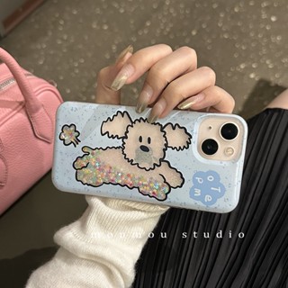 เคสโทรศัพท์มือถือ กันกระแทก ลายสุนัขญี่ปุ่น เกาหลี กลิตเตอร์ สําหรับ Iphone 14promax 13 12 11 14pro 13pro 14