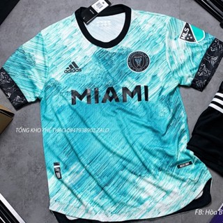 เสื้อกีฬาฟุตบอล ผ้าโพลีเอสเตอร์ ลายทีมชาติไทย Miami Blue 2023