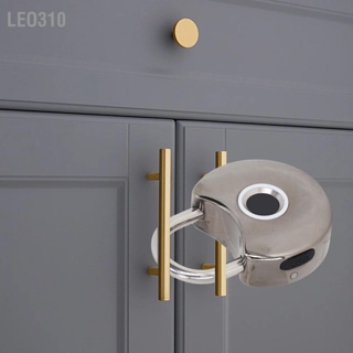 Leo310 กุญแจลายนิ้วมืออัจฉริยะพร้อมกุญแจ USB สีดำกันน้ำกันฝุ่น Smart Fingerprint Lock