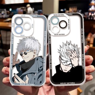 เคสโทรศัพท์มือถือ TPU ใส ลาย Jujutsu Kaisen Gojo Satoru Itadori Yuji Angel Eyes สําหรับ OPPO A5S A12S A76 A16K A16S A54S A15S A36 A55 A54 A74 A52 A72 A92 A93 A95 A96 4G A11K A74 5G