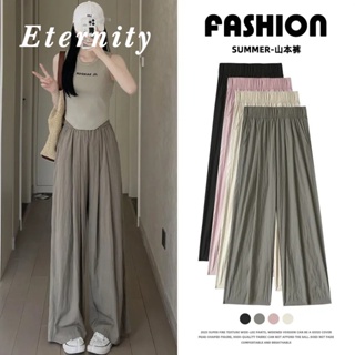 Eternity  กางเกงขายาว กางเกงเอวสูง กางเกงขายาวผู้หญิง 2023 ใหม่ KZ23050802 Trendy fashion สวยงาม ทันสมัย A29L01B 36Z230909