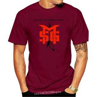 เสื้อยืด พิมพ์ลาย Michael Schenker Groep Msg Jazz Mannen O Hals Katoenen แฟชั่นสําหรับผู้ชาย