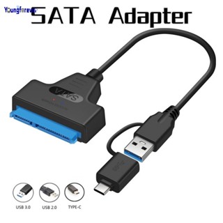 อะแดปเตอร์ฮาร์ดไดรฟ์ภายนอก SATA 3 SATA เป็น USB 3.0 Type C 22 Pin UP เป็น 6 Gbps รองรับ 2.5 นิ้ว SSD HDD SATA III