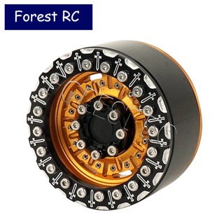 Forestrc ขอบดุมล้อโลหะ 1.9 นิ้ว 2.2 นิ้ว สําหรับรถไต่หินบังคับ 1/10 TRX4 Axial SCX10 PRO SCX10 90046 AXI03007 RedCat Gen8 4 ชิ้น