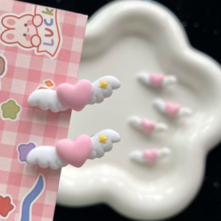 Mini Love Wing Hairpin for Girls New Cute INS for Girls Duck Mouth Clip 2cm Pink Peach Heart Doll for Girls Hair Accessories Hair Clip