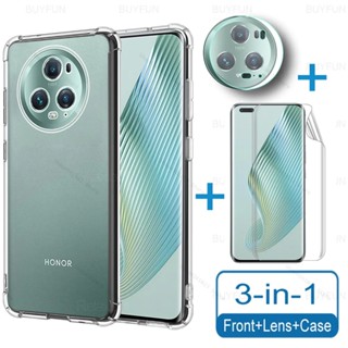 Protector Cover Clear Case For huawei Honor Magic 5 Pro Magic5 Magic5Lite 4 Lite Screen soft hydrogel film + Camera Film