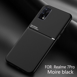 สําหรับ Realme 7 Pro Realme7 Pro เคส ขอบซิลิโคนอ่อน แข็ง เคสด้านหลัง สไตล์ธุรกิจ เคสโทรศัพท์