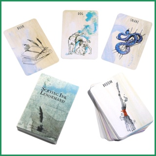 ไพ่ทาโรต์ The Scrying Ink Lenormand Is A Deck เวอร์ชั่นภาษาอังกฤษ สําหรับเล่นเกมกระดานชะตากรรม