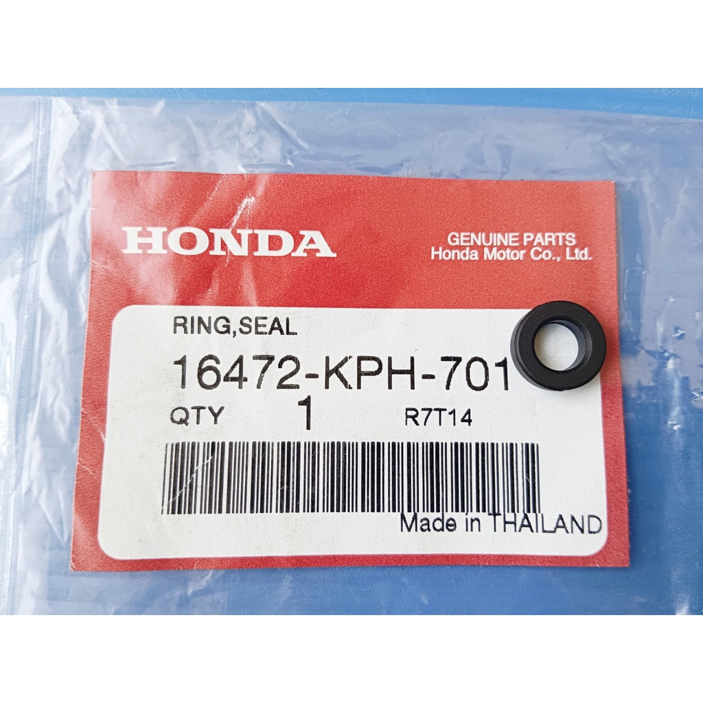 16472KPH701ซีลหัวฉีดแท้ CLICK I, AIR BLADE I,PCX125,wave110i AT,CZI,wave125iรุ่นไฟเลี้ยวบังลม,CBR150