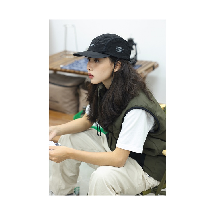 หมวกบังแดด เชือกกันลม สไตล์ญี่ปุ่น เหมาะกับเดินป่า ตั้งแคมป์กลางแจ้ง แฟชั่นฤดูร้อน สําหรับผู้หญิง และผู้ชาย - รูปที่ 4