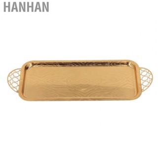 Hanhan Large Serving Tray  Light Luxury Serving Tray with Star Handle for Living Room