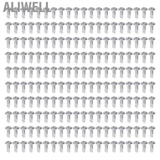 Aliwell 200Pcs Self Drilling Screw Fastener Screw Stainless Steel Round Head M4.8x13