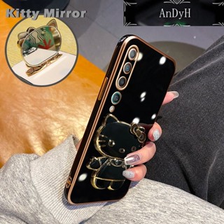 Andyh เคสโทรศัพท์มือถือ แบบกระจก พับได้ ลายการ์ตูน Hello Kitty สําหรับ Xiaomi MI 10 Lite Zoom 10 Youth