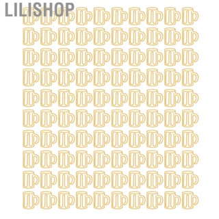 Lilishop Cute Paper Clips  Electroplated Small Paper Clips 100Pcs  for Home