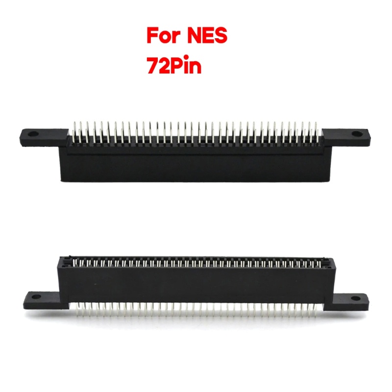 R 72 Pins Replacement Socket Connector สําหรับระบบความบันเทิงคอนโซล NES ...