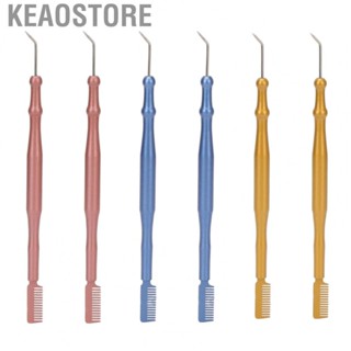 Keaostore Eyelash Lift Tools  Eyelash Perm Tools Double Head Compact 2pcs Stainless Steel  for Home