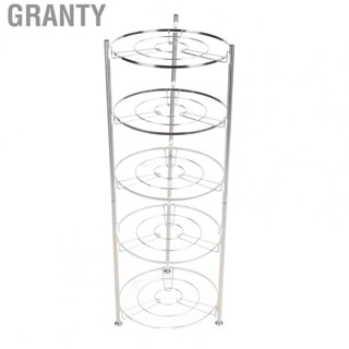 Granty 5 Tier Kitchen Pot Rack  Sturdy Space Saving 5 Tier Kitchen Pot Storage Shelf Cookware Stand  for Balcony for Kitchen