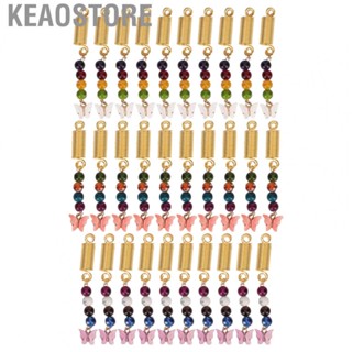 Keaostore Hair Pendants Accessories  Colorful Beads 20 Rolls Springs Braid Hair Pendants  for Holidays