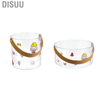 Disuu PET Small Ice Bucket Household Transparent Ice  Barrel Picnic Beer Drink Ice Bucket