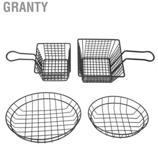 Granty 2pcs Stainless Steel Fry  Polished Heavy Duty Frame  Grade French  Fry  for Snack Bar Restaurant hot