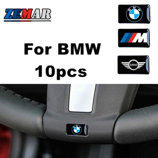 10Pcs Steering Wheel 3D Stickers Door Window Switch Button Badge Decoration Car Accessories For Bmw m mini G20 F10 E46 F30 E39 G30 E60 E90 X1 E84 645ci E63 E36 E30 X3 F25 X3 G01 X1 F48 F32 F34 E92 G22 F44 IX3 I4 IX