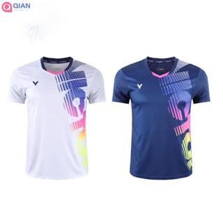 Qianyu Victor 2023 เสื้อกีฬาแบดมินตัน ระบายอากาศ สําหรับผู้ชาย และผู้หญิง