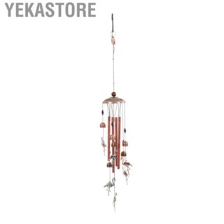 Yekastore Holiday DIY Decorations Flamingo Wind Chimes Idyllic Style Vintage Metal Tube Wind Chimes for Outdoor Flamingo Decor wedding new