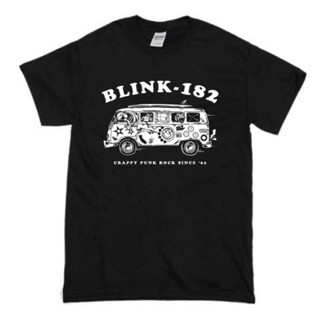 พร้อมส่ง ผ้าฝ้ายบริสุทธิ์ T-Shirt     BAND Blink 182 - Crappy Punk Rock  BAJU T-SHIRT BAND PRIA HITAM MUSIK  PRIA WANITA