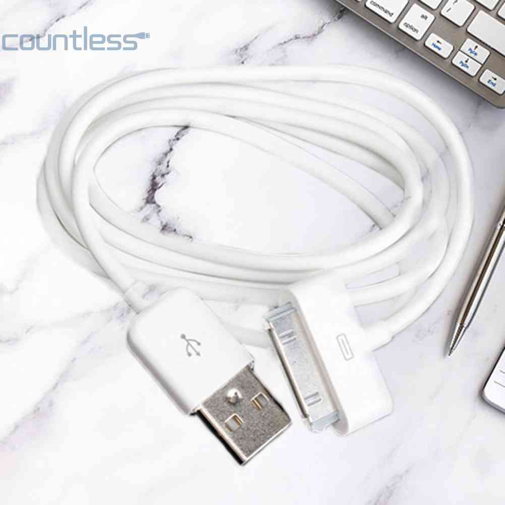 สายชาร์จซิงค์ข้อมูล USB 30 Pin 1 เมตร สําหรับ Apple iPhone 4 4S 3G iPhone iPod 2 1 ชิ้น [countless.t