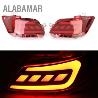 ALABAMAR 2 pcs รถ LED ด้านหลังกันชนสะท้อนแสง Fit สำหรับ Toyota Vios 2016-2018
